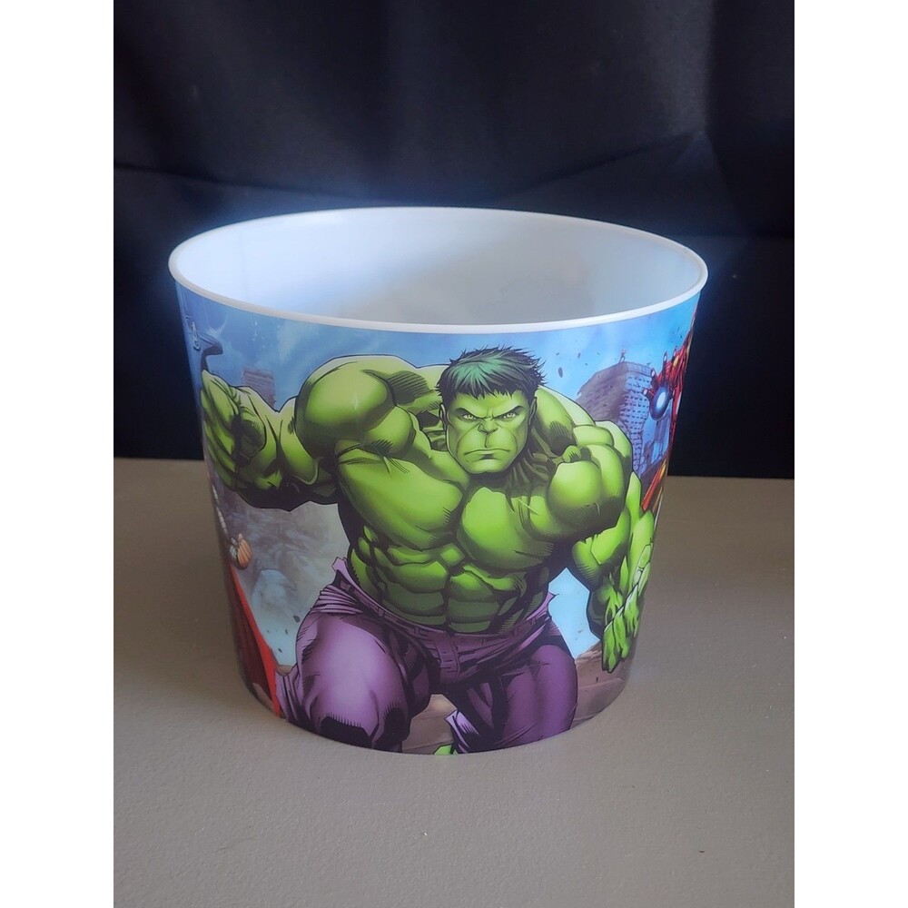 Marvel Avengers 130 oz Popcorn Bucket Hulk Iron Man Thor Party Favor Tub
